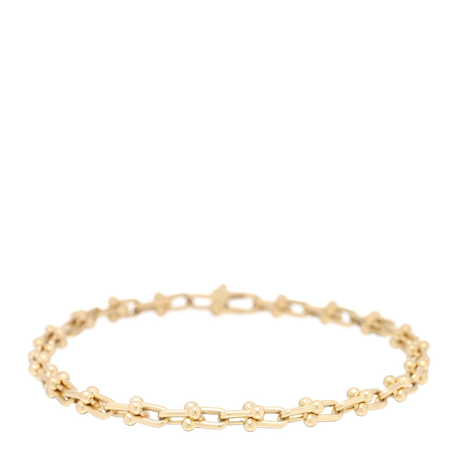 Tiffany 18K Yellow Gold Micro HardWear Link Bracelet 1 of 3