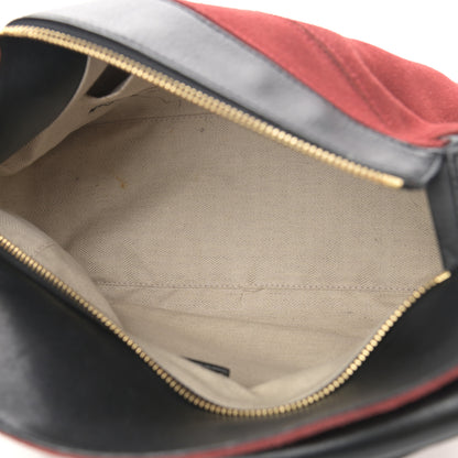 Loewe Suede Medium Puzzle Bag Red 5 of 15