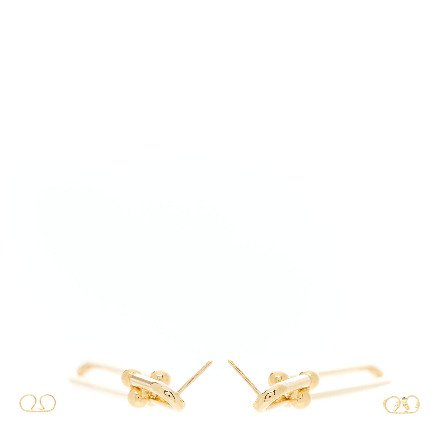 Tiffany 18K Yellow Gold HardWear Double Long Link Earrings 3 of 4