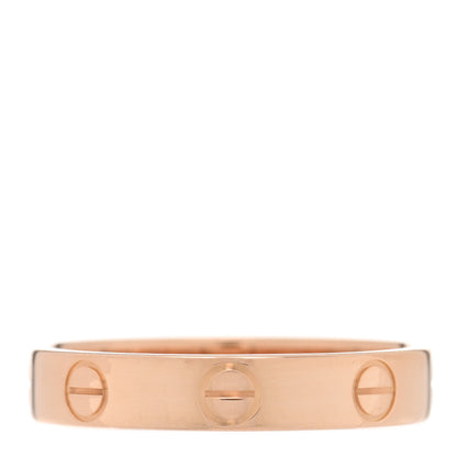 Cartier 18K Pink Gold 3.5mm LOVE Wedding Band Ring 53 6.5 3 of 4
