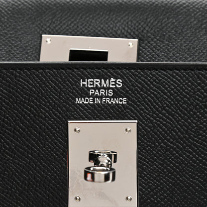 Hermes Epsom Kelly Sellier 40 Black 6 of 13