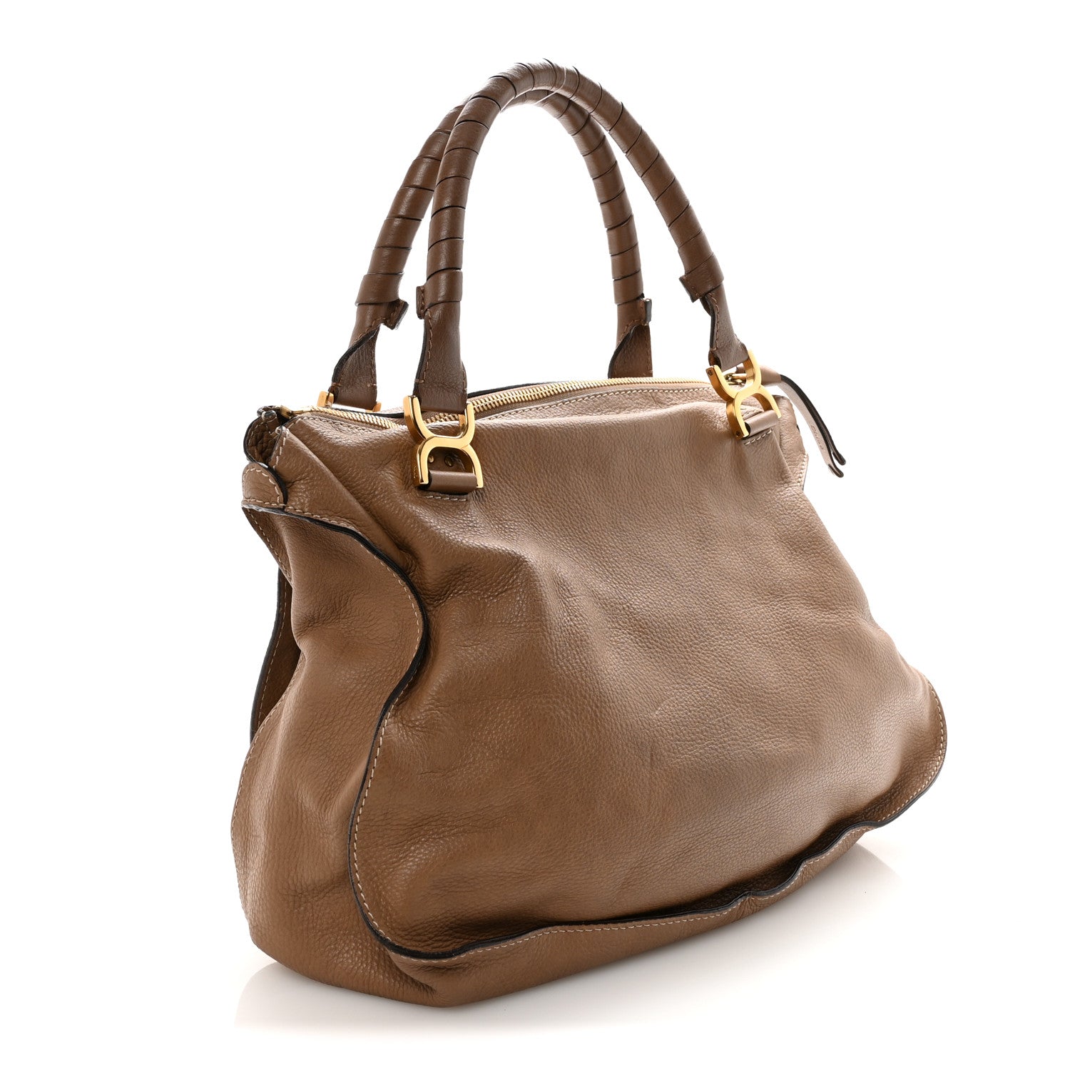 Chloe Calfskin Large Marcie Satchel Nut 3 of 9