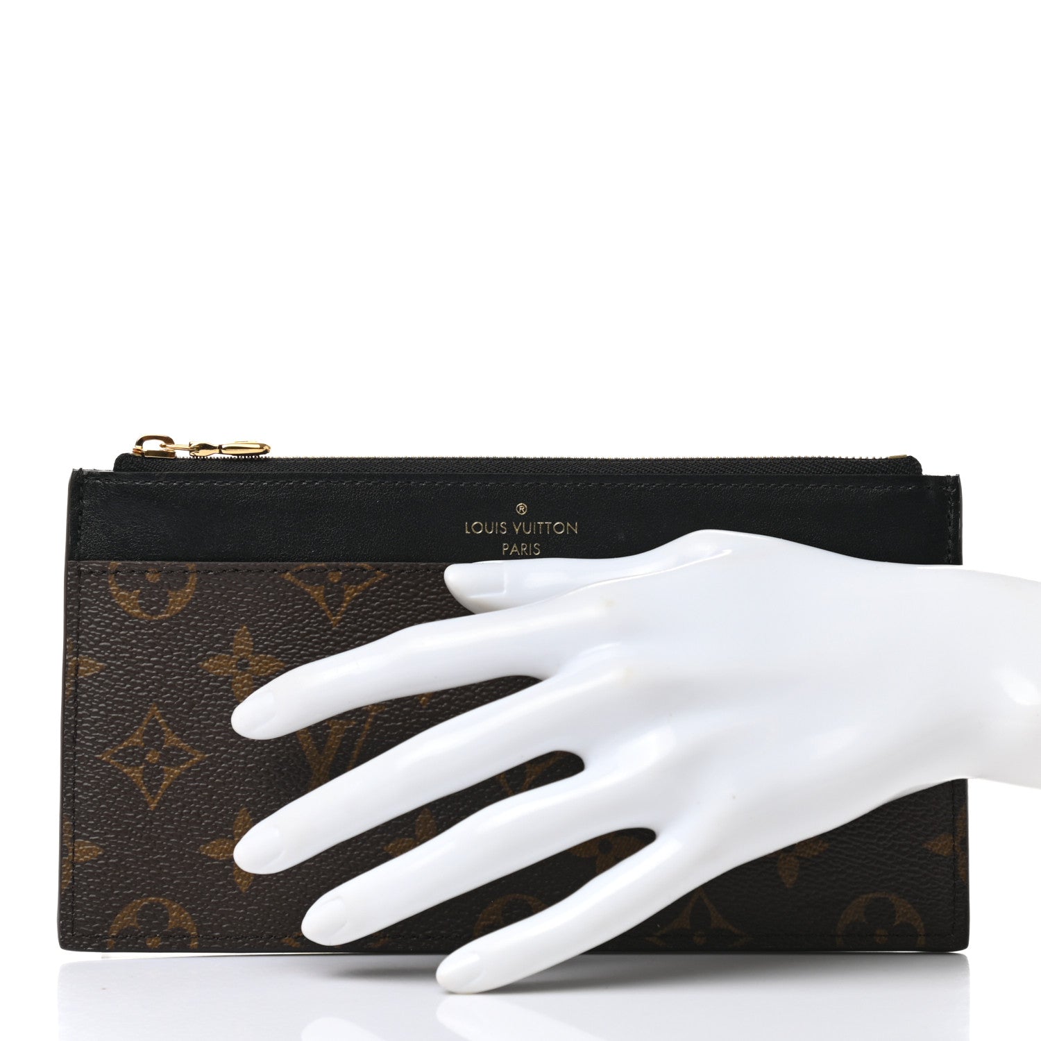 Louis Vuitton Monogram Slim Purse Black 2 of 8