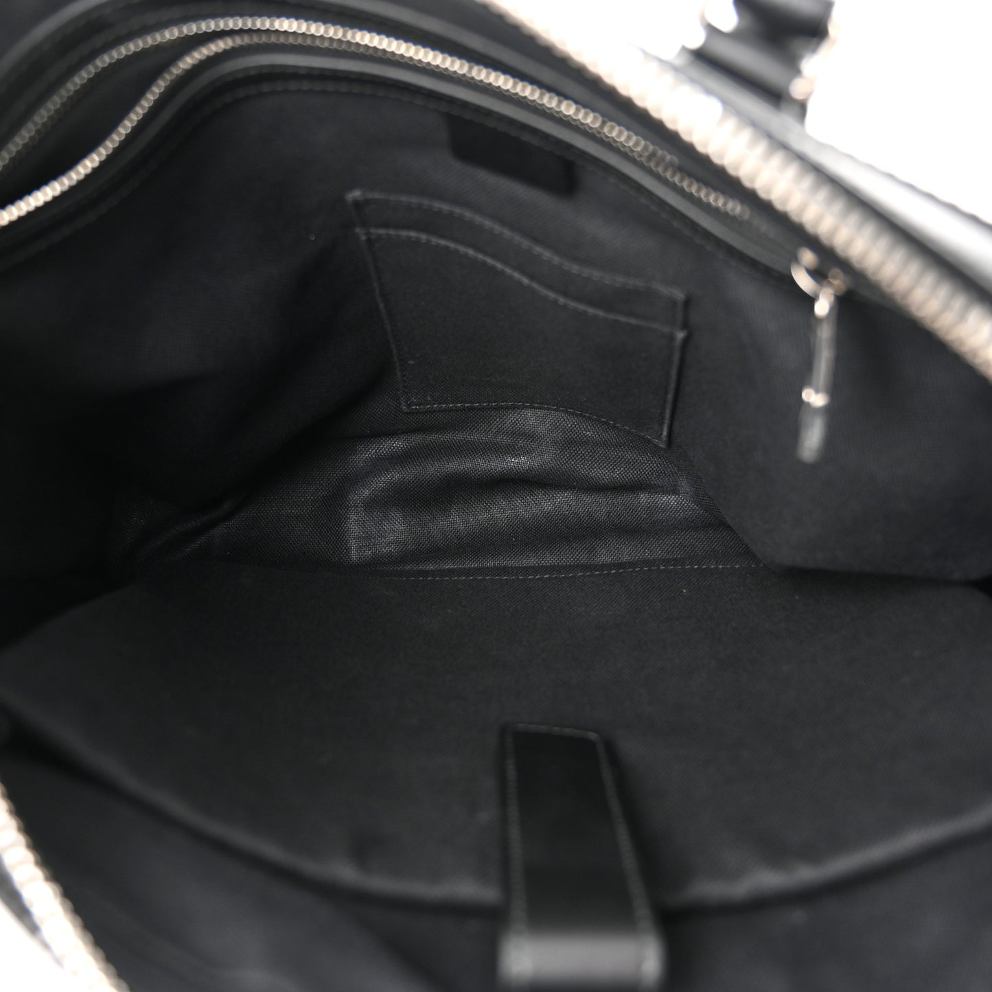 GG Supreme Monogram Appia Calfskin Web Briefcase Black