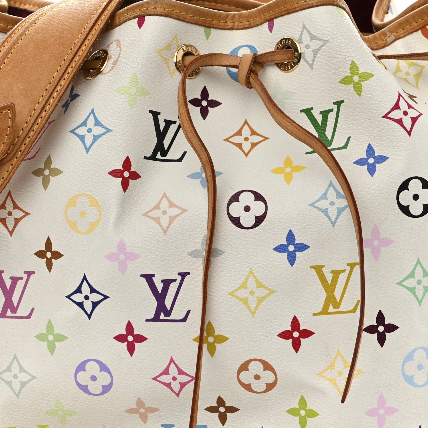 Louis Vuitton Monogram Multicolor Petit Noe White 7 of 17