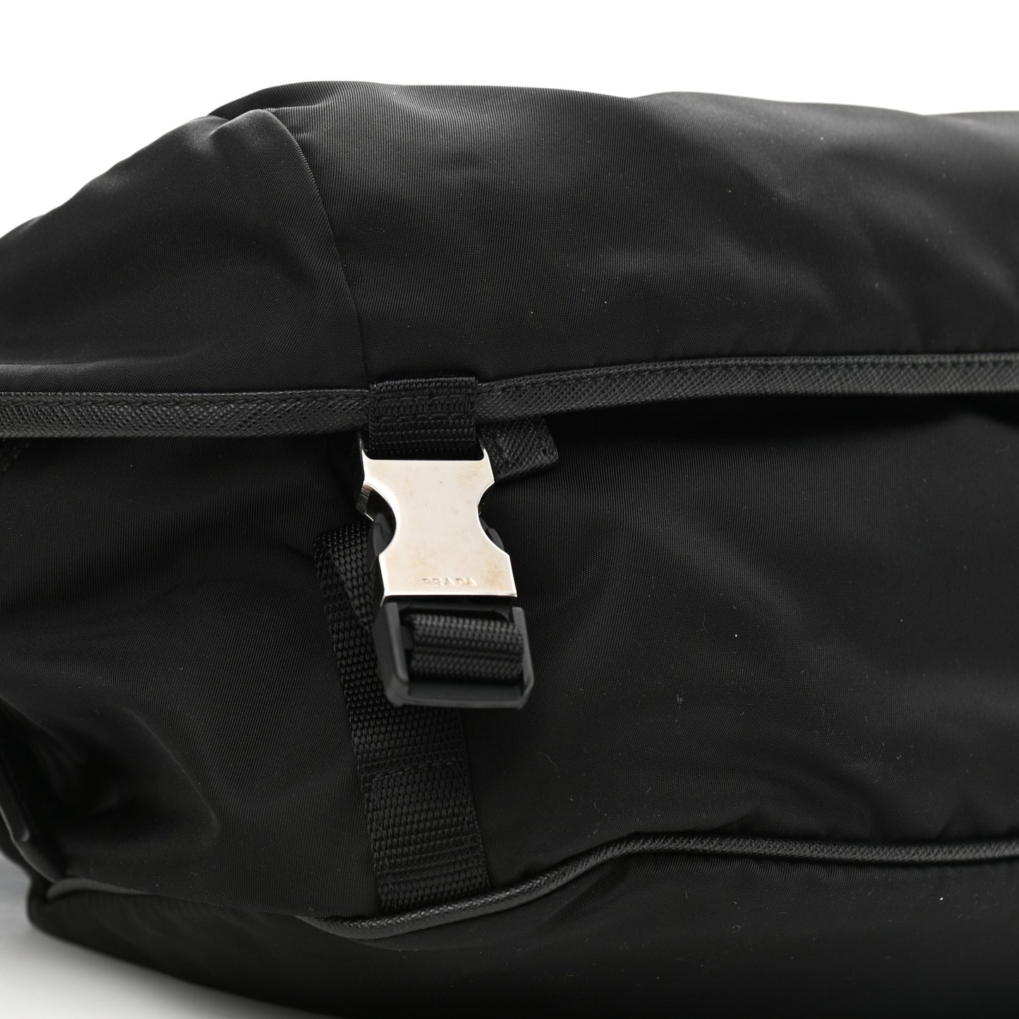 Nylon Tessuto Montagna Messenger Bag Black
