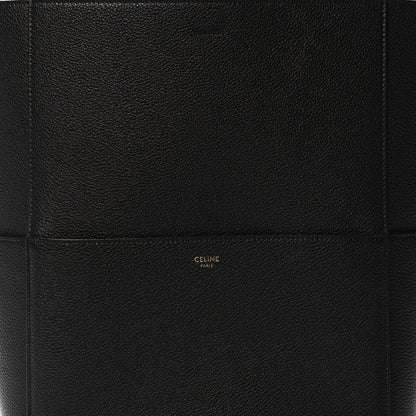 Celine Soft Grained Calfskin Sangle Bucket Bag Black 7 of 10