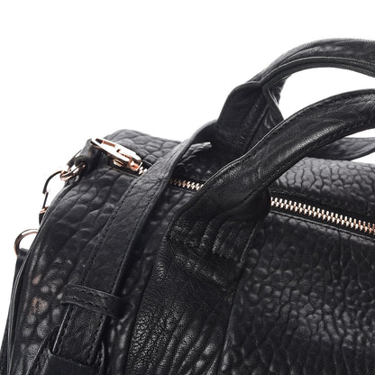 Alexander Wang Pebbled Lambskin Rocco Black Rose Gold Hardware 15 of 17