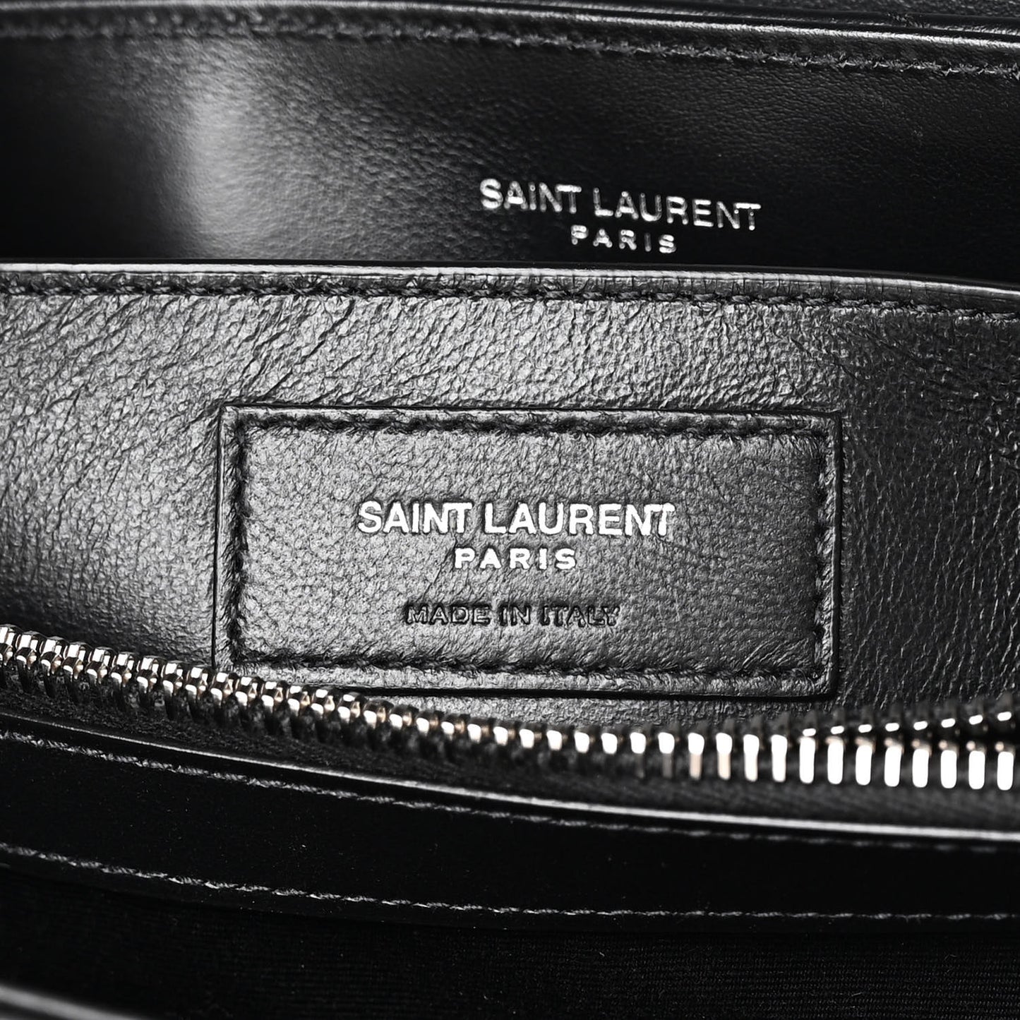 Calfskin Y Quilted Monogram Small Loulou Chain Satchel Black
