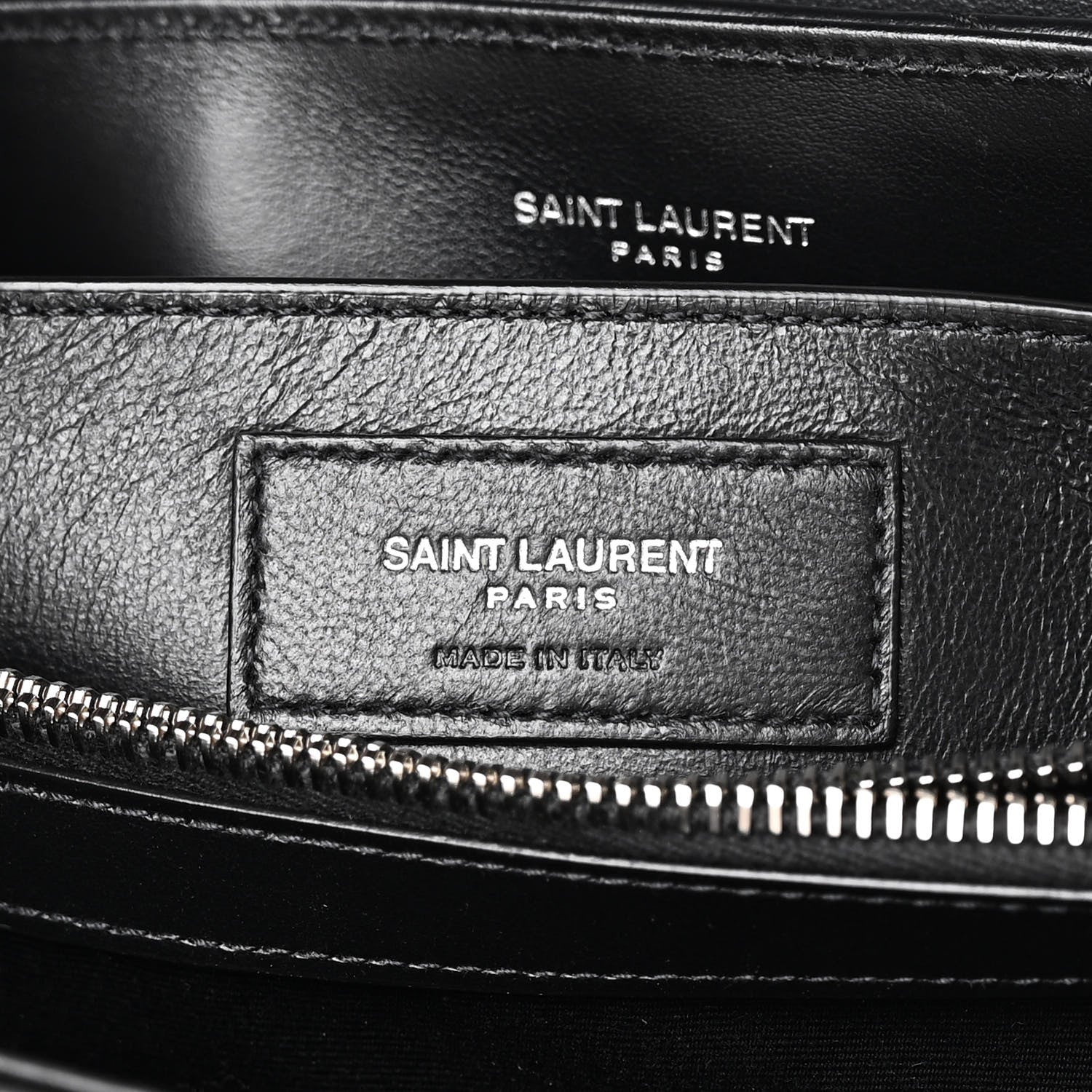 Saint Laurent Calfskin Y Quilted Monogram Small Loulou Chain Satchel Black 6 of 11