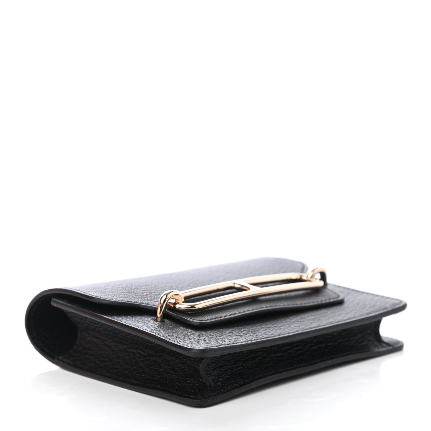 Hermes Chevre Mysore Roulis Slim Wallet Black 3 of 4