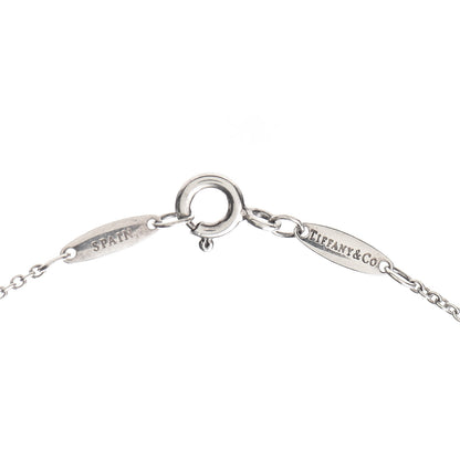Tiffany Sterling Silver Aquamarine .06ct Elsa Peretti Color by the Yard Pendant Necklace 5 of 5