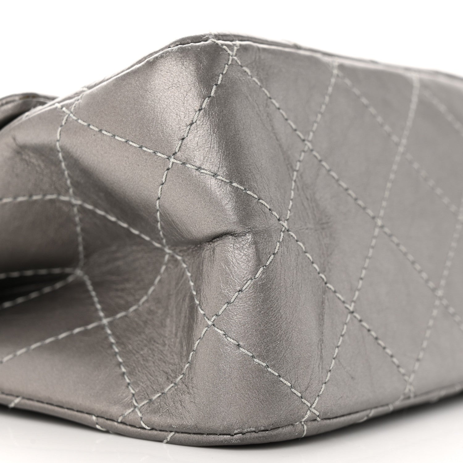 Chanel Metallic Aged Calfskin Quilted 2.55 Reissue 227 Flap Grey 9 of 17