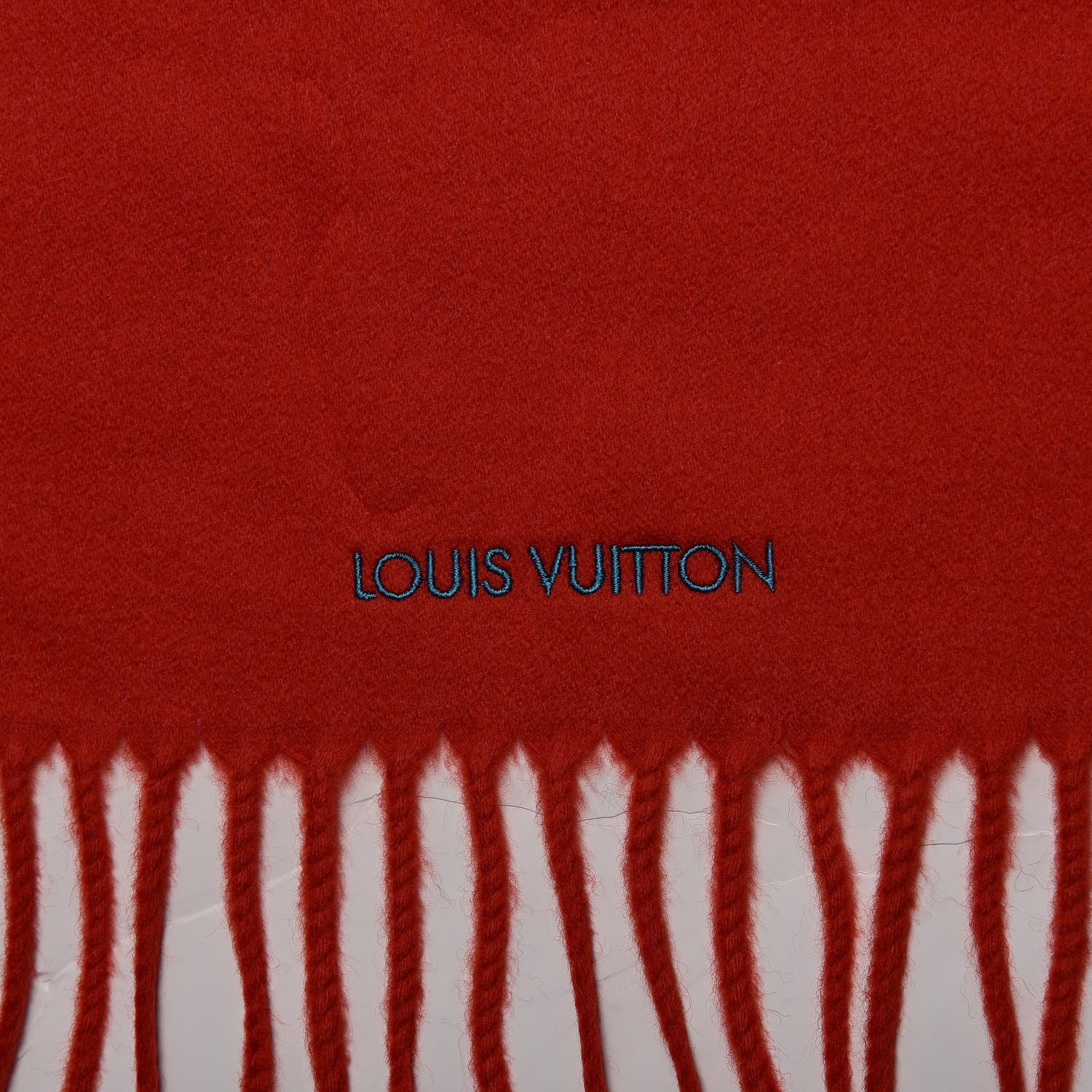 Louis Vuitton Cashmere Flowers River Scarf Ruby 5 of 5