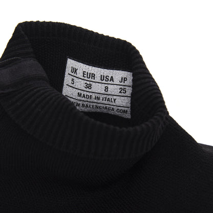 Balenciaga Neoprene Knit Womens Speed Sneakers 38 Black White 9 of 10