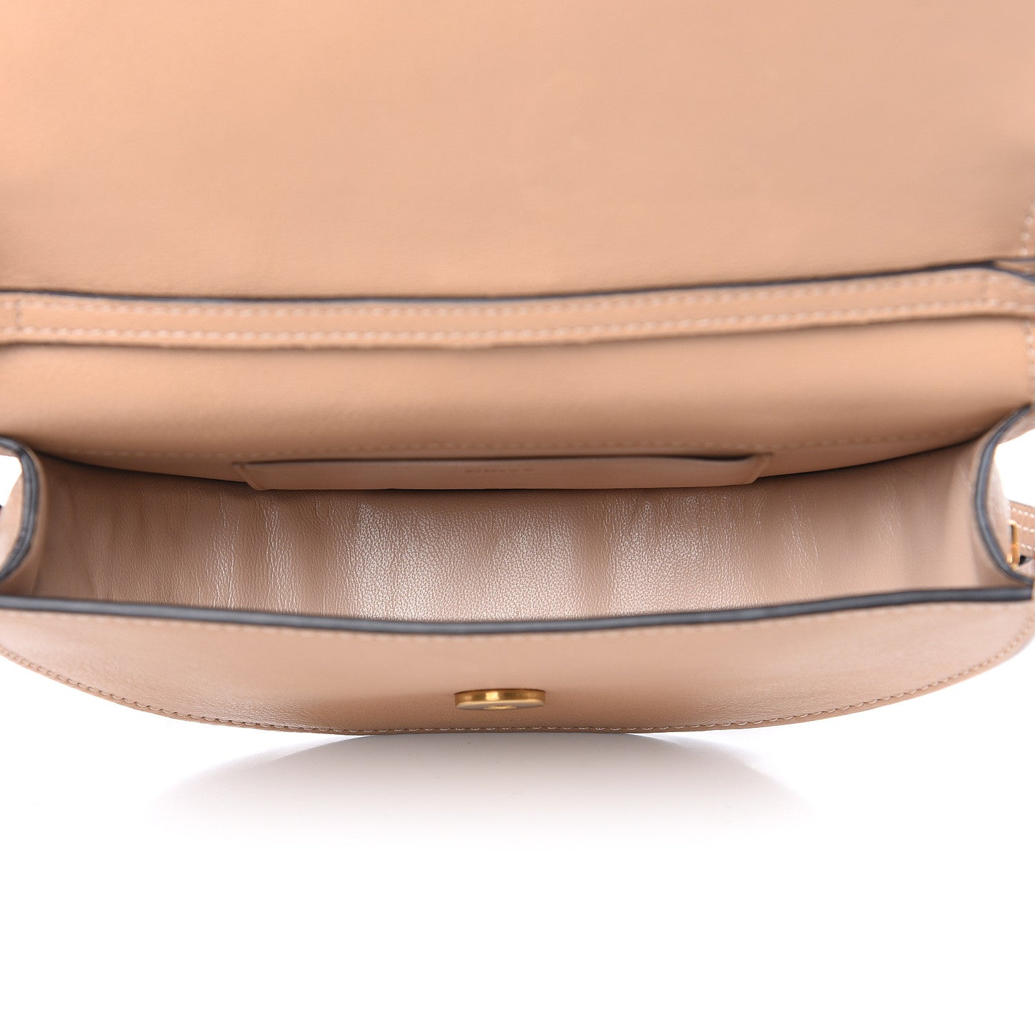 Chloe Calfskin Small Nile Bracelet Minaudiere Bag Biscotti Beige 5 of 14