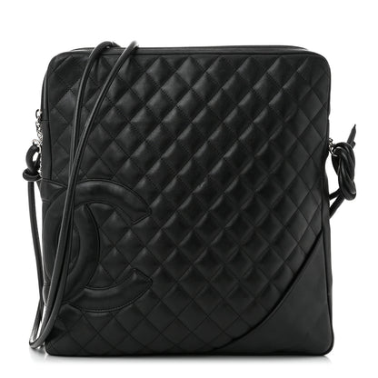 Chanel Calfskin Quilted Large Cambon Messenger Black 1 of 12