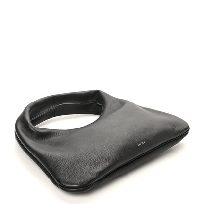 The Row Grained Calfskin Small Everyday Shoulder Bag Black 4 of 9
