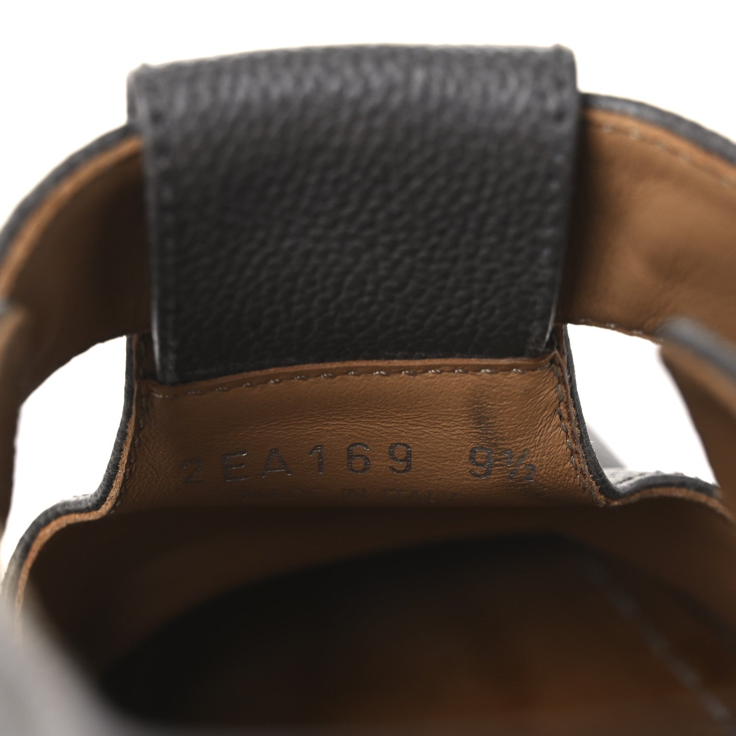 Prada Antique Calfskin Mens Buckle Loafers 9.5 Mercurio 10 of 11