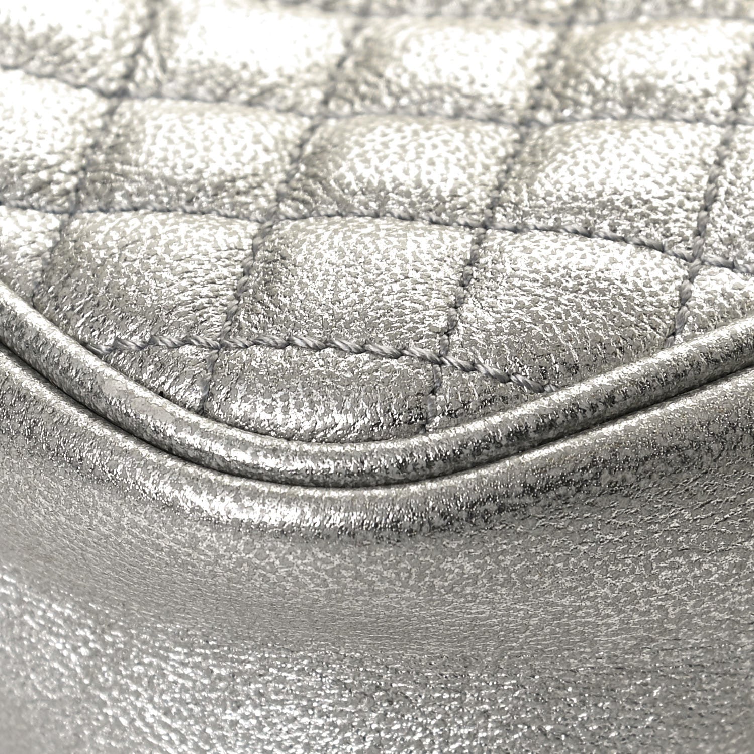 Gucci Laminated Nappa Web Trapuntata Mini GG Shoulder Bag Argento 11 of 12