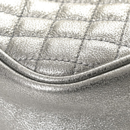Gucci Laminated Nappa Web Trapuntata Mini GG Shoulder Bag Argento 11 of 12