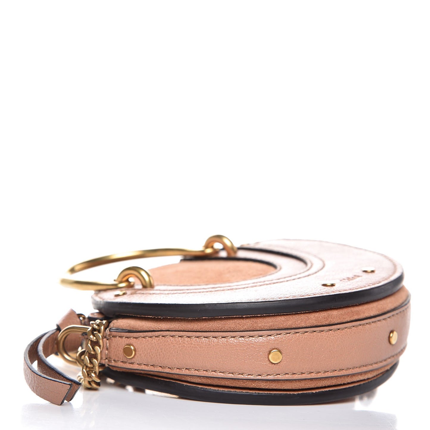 Goatskin Suede Mini Pixie Bag Nougat