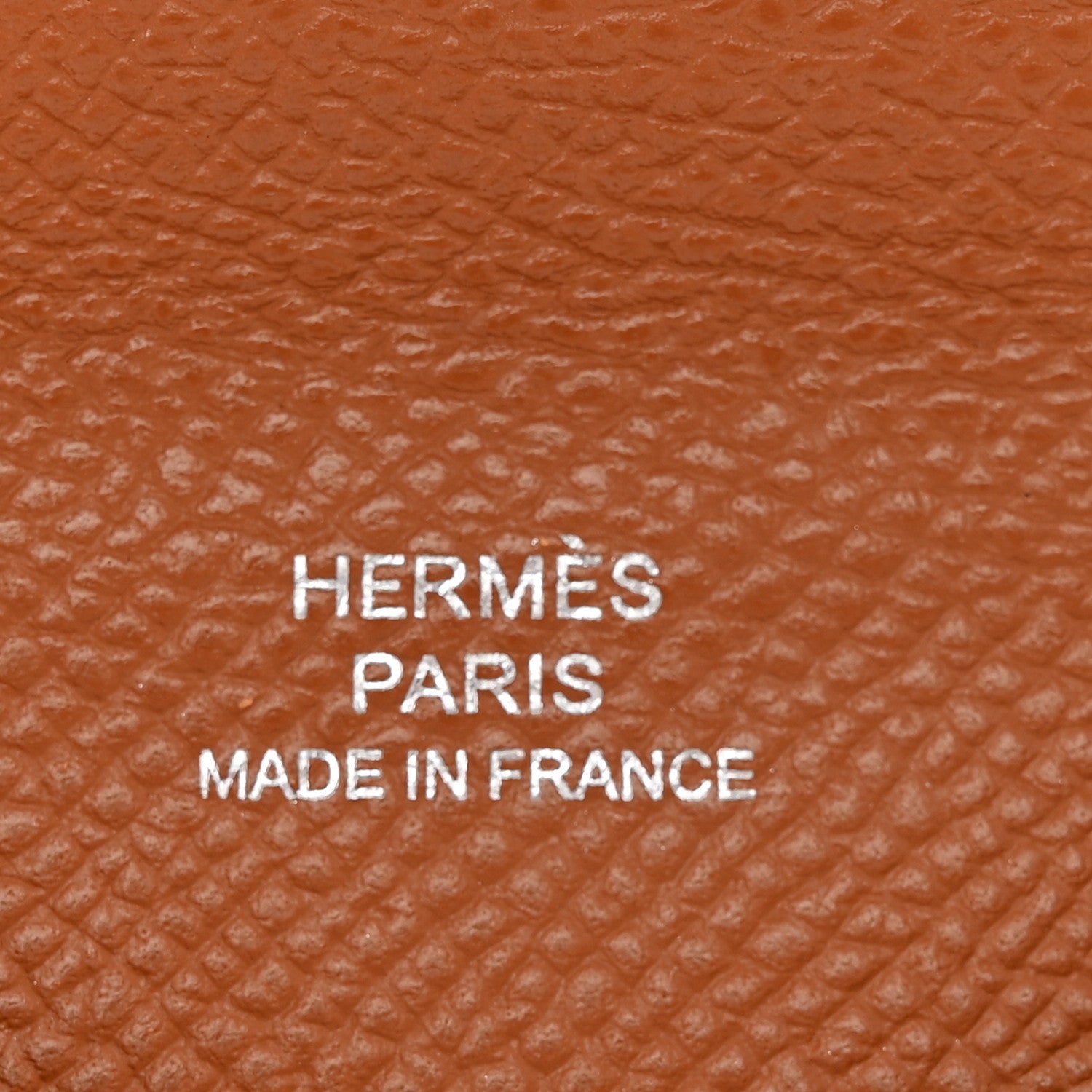 Hermes Epsom Calvi Card Case Gold 6 of 7
