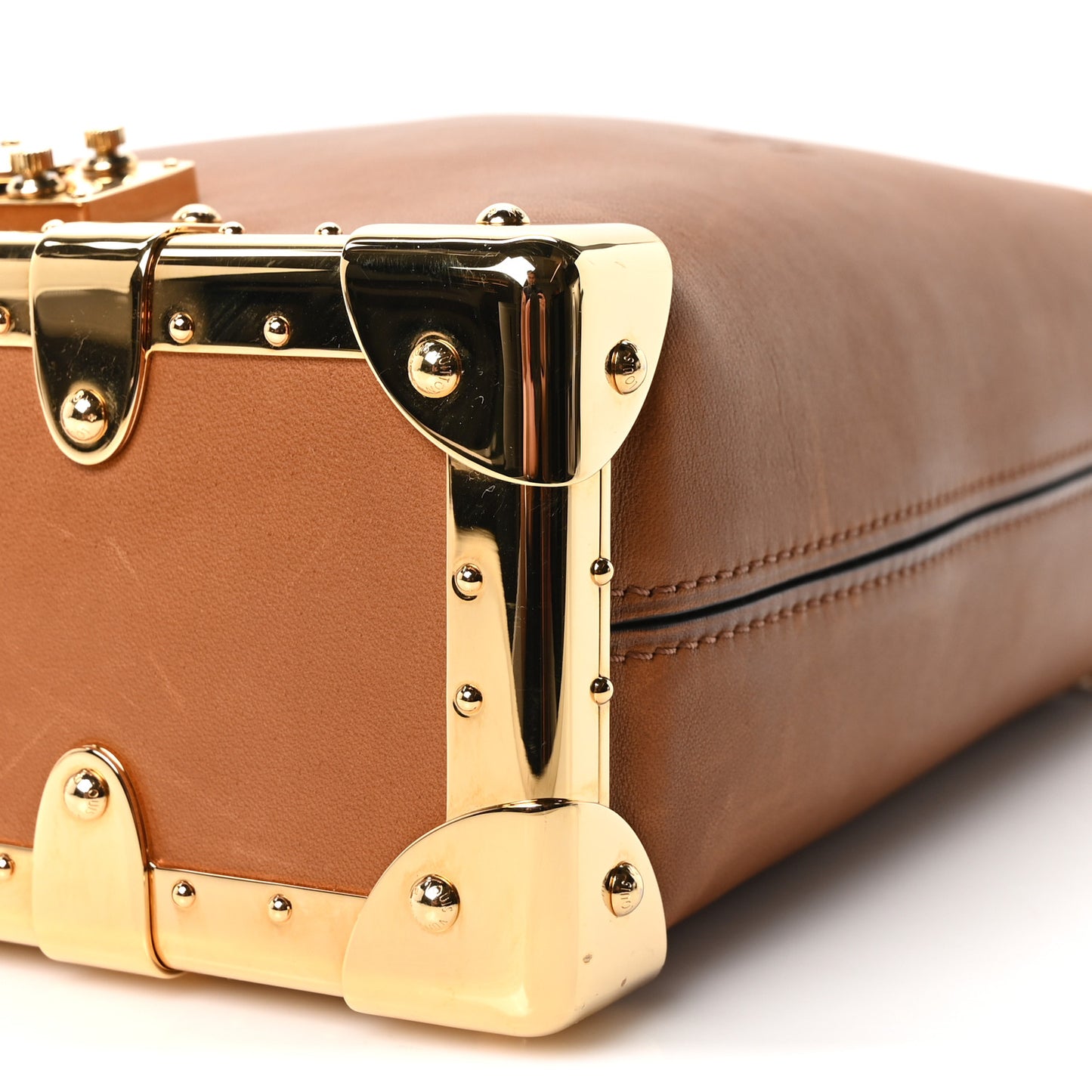 Calfskin Side Trunk MM Tan