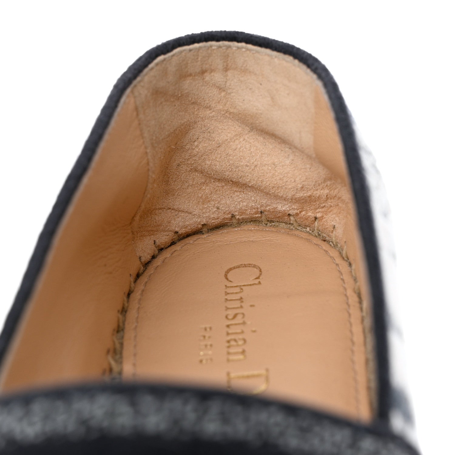 Christian Dior Canvas Tie and Dior Embroidered Granville 15mm Espadrilles 38 Denim 11 of 13
