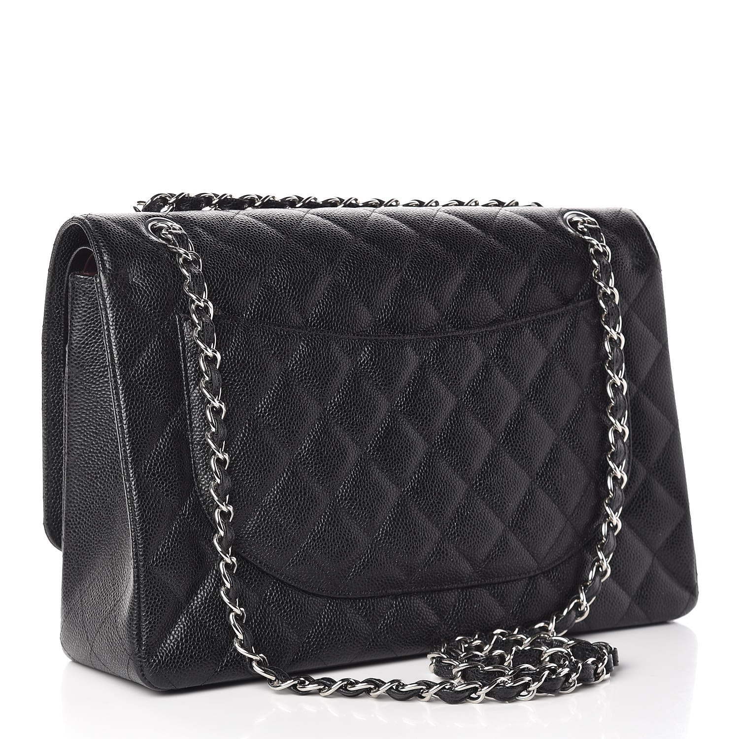 Chanel Caviar Quilted Maxi Double Flap Black 3 of 11