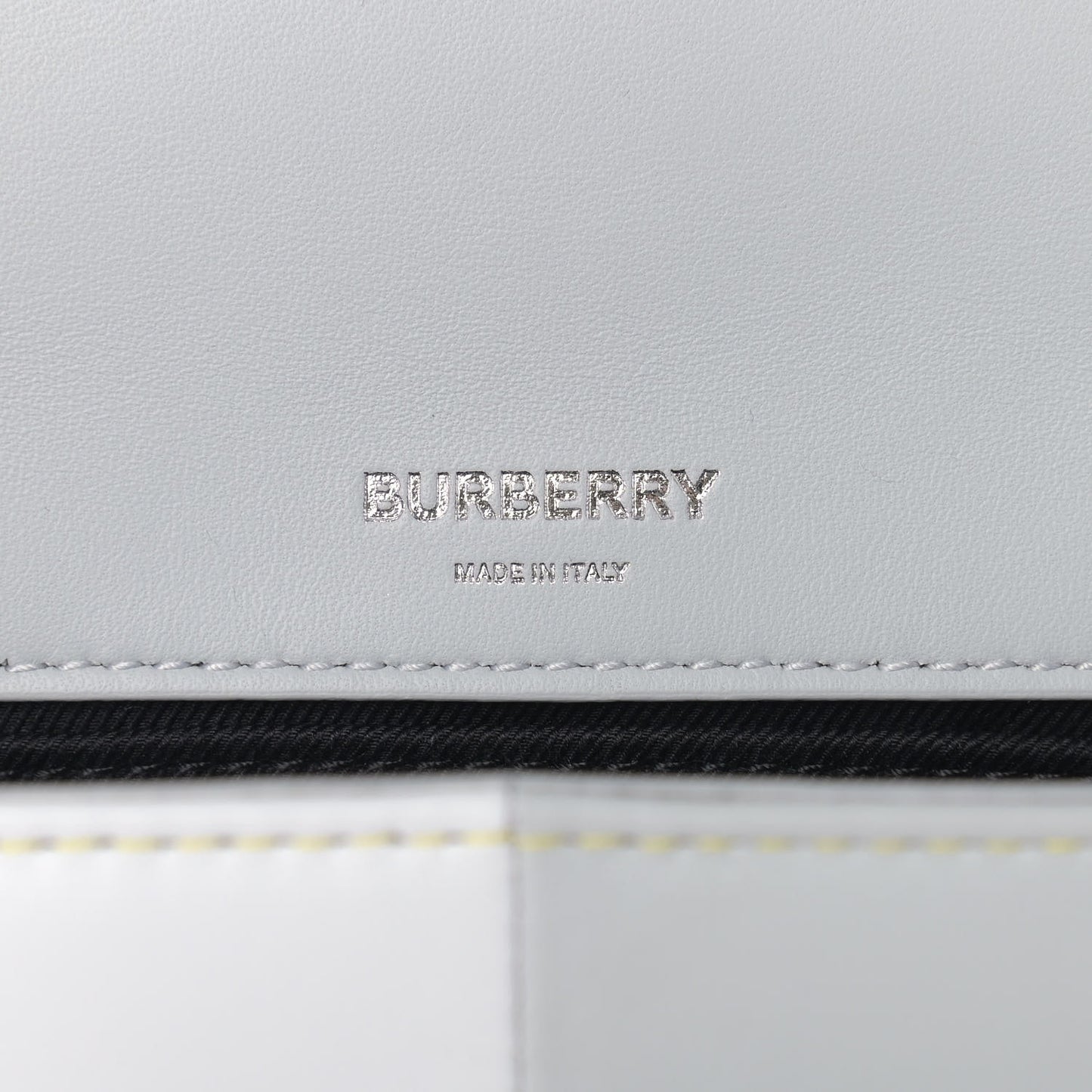Lambskin Quilted Small Lola Bag White Grey Yellow