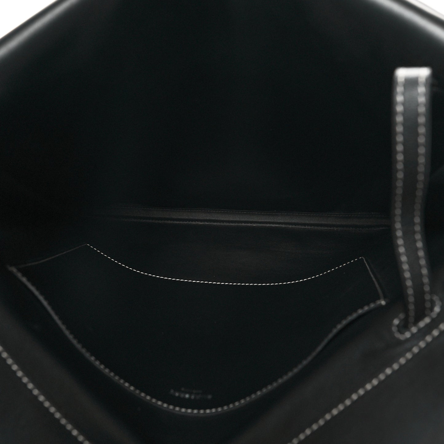 Medium Pocket Flat Tote Black