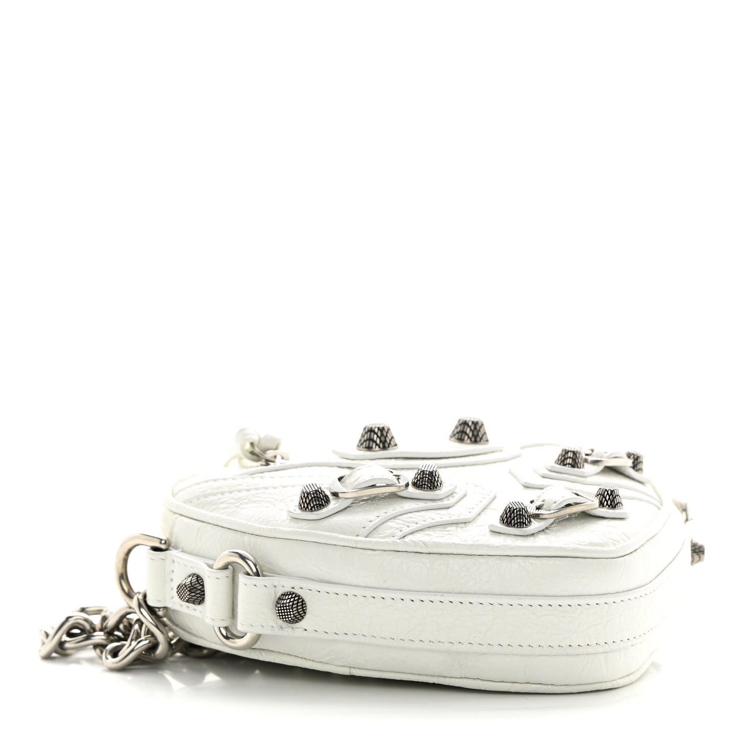 Agneau Arena Mini Le Cagole Heart Bag Optic White