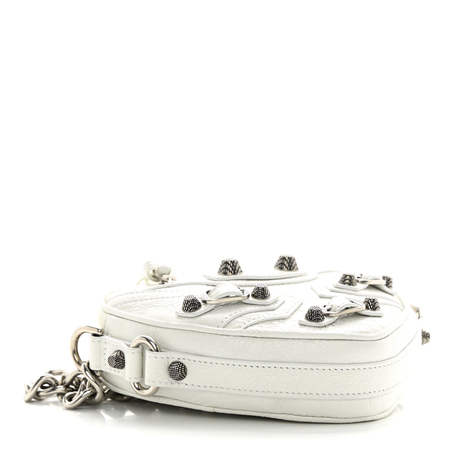 Balenciaga Agneau Arena Mini Le Cagole Heart Bag Optic White 4 of 14