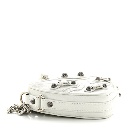 Balenciaga Agneau Arena Mini Le Cagole Heart Bag Optic White 4 of 14