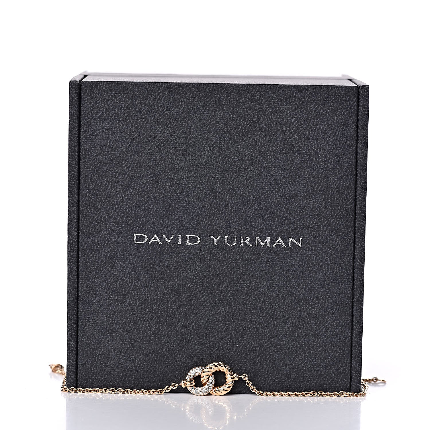 David Yurman 18K Rose Gold Diamond Belmont Single Station Bracelet 6 of 6