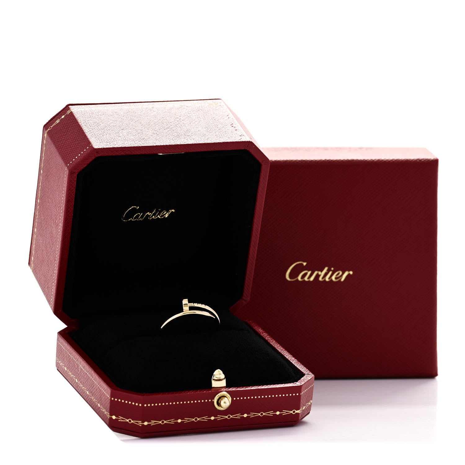 Cartier 18K Yellow Gold Small Juste Un Clou Ring 58 8.25 6 of 6