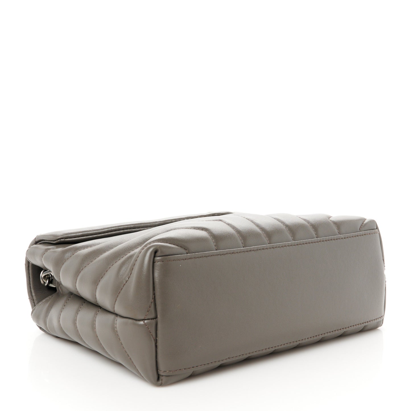 Calfskin Y Quilted Monogram Small Loulou Chain Satchel Earth