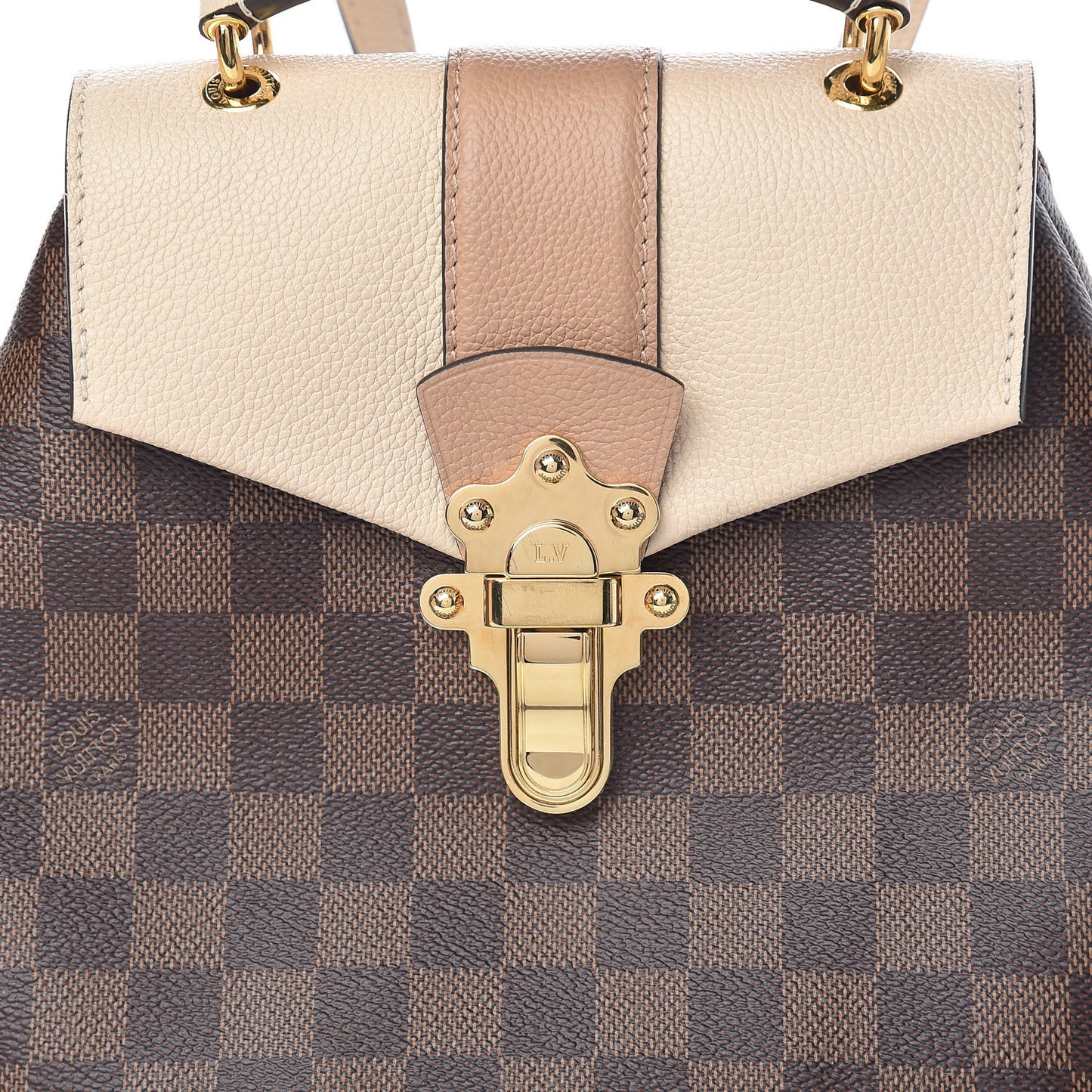 Damier Ebene Clapton Backpack Creme