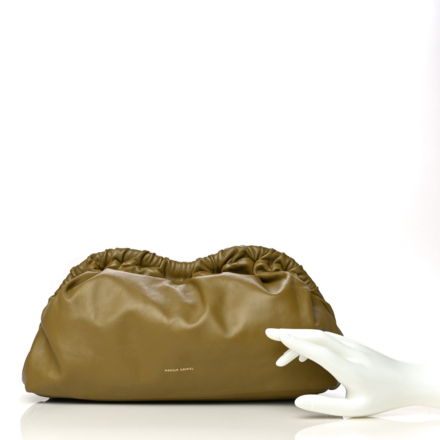Lambskin Cloud Clutch Safari