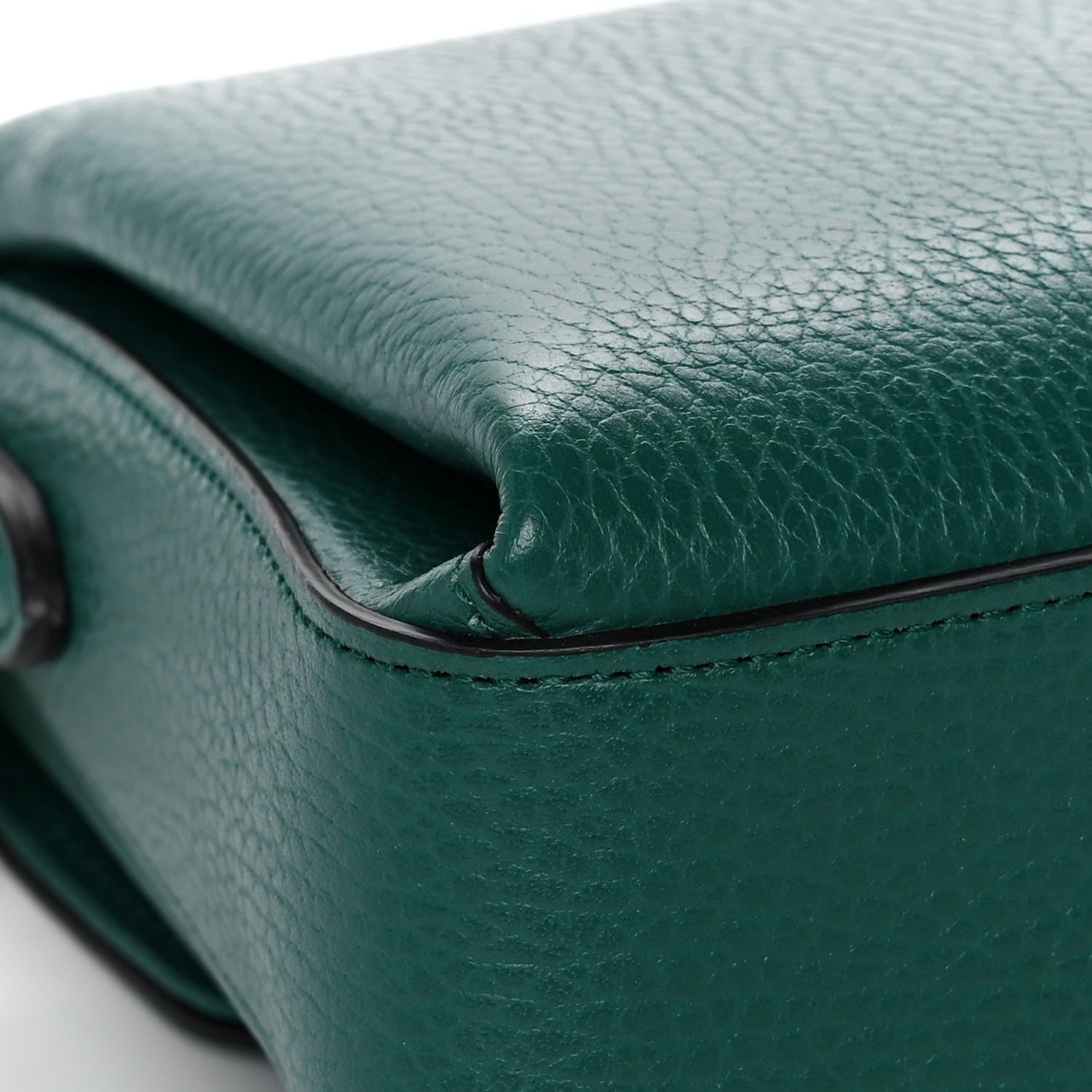 Gucci Dollar Calfskin Interlocking G Crossbody Bag Emerald 11 of 12