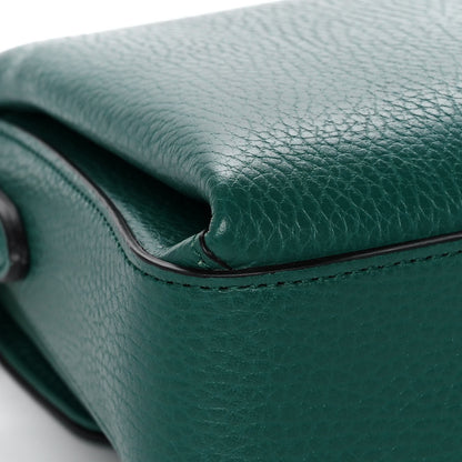 Gucci Dollar Calfskin Interlocking G Crossbody Bag Emerald 11 of 12