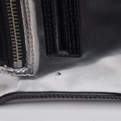 3.1 Phillip Lim 3.1 Smooth Calfskin Specchio Medium Pashli Satchel Black Silver 13 of 16