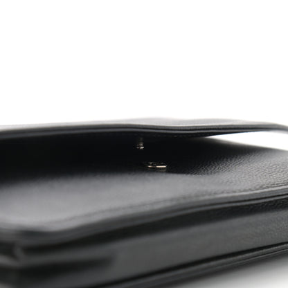 Chanel Caviar Sevruga Wallet On Chain WOC Black 13 of 13