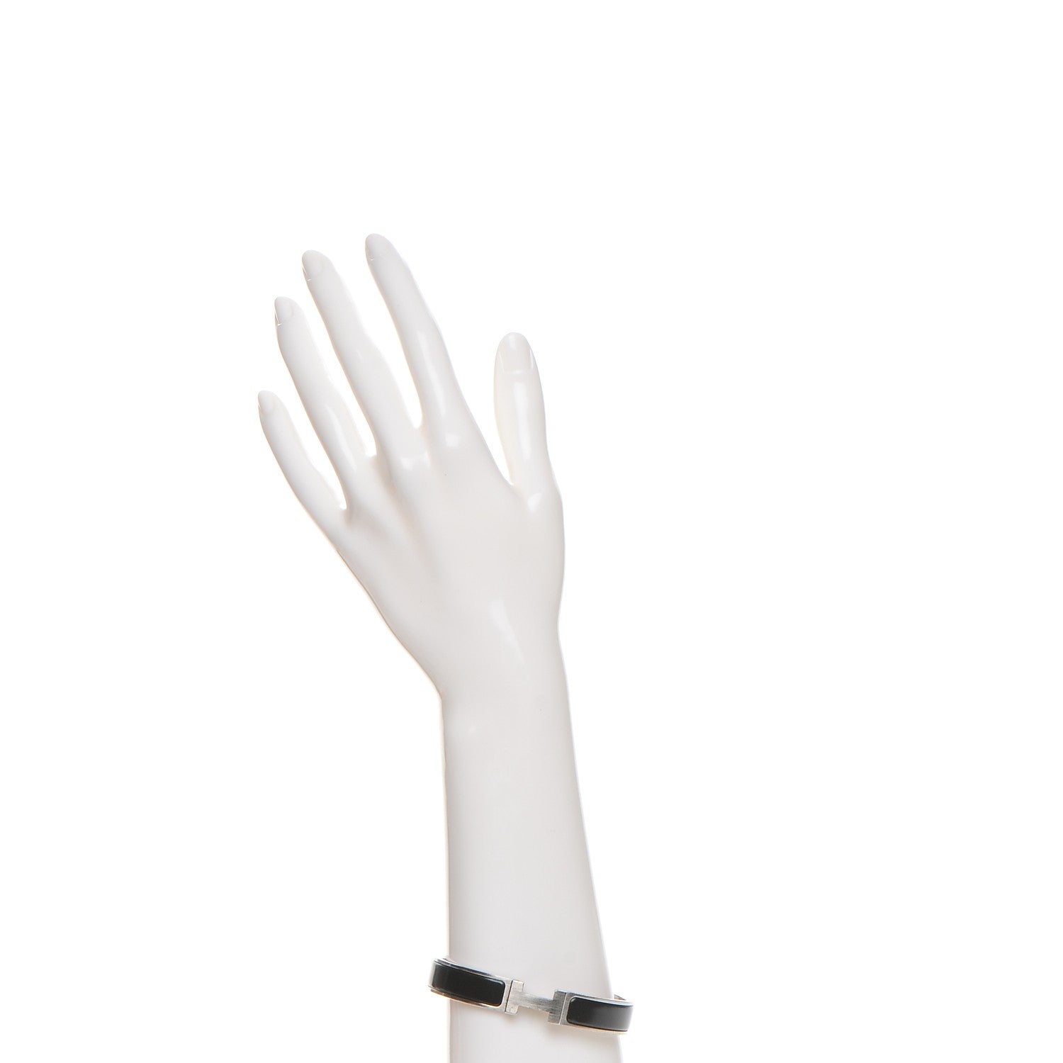 Hermes Enamel Narrow Clic Clac H Bracelet GM Black 1 of 6