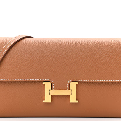 Hermes Epsom Constance Long Wallet To Go Gold 8 of 10