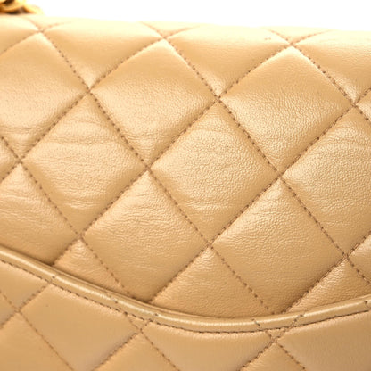 Chanel Lambskin Quilted Small Double Flap Beige 13 of 19