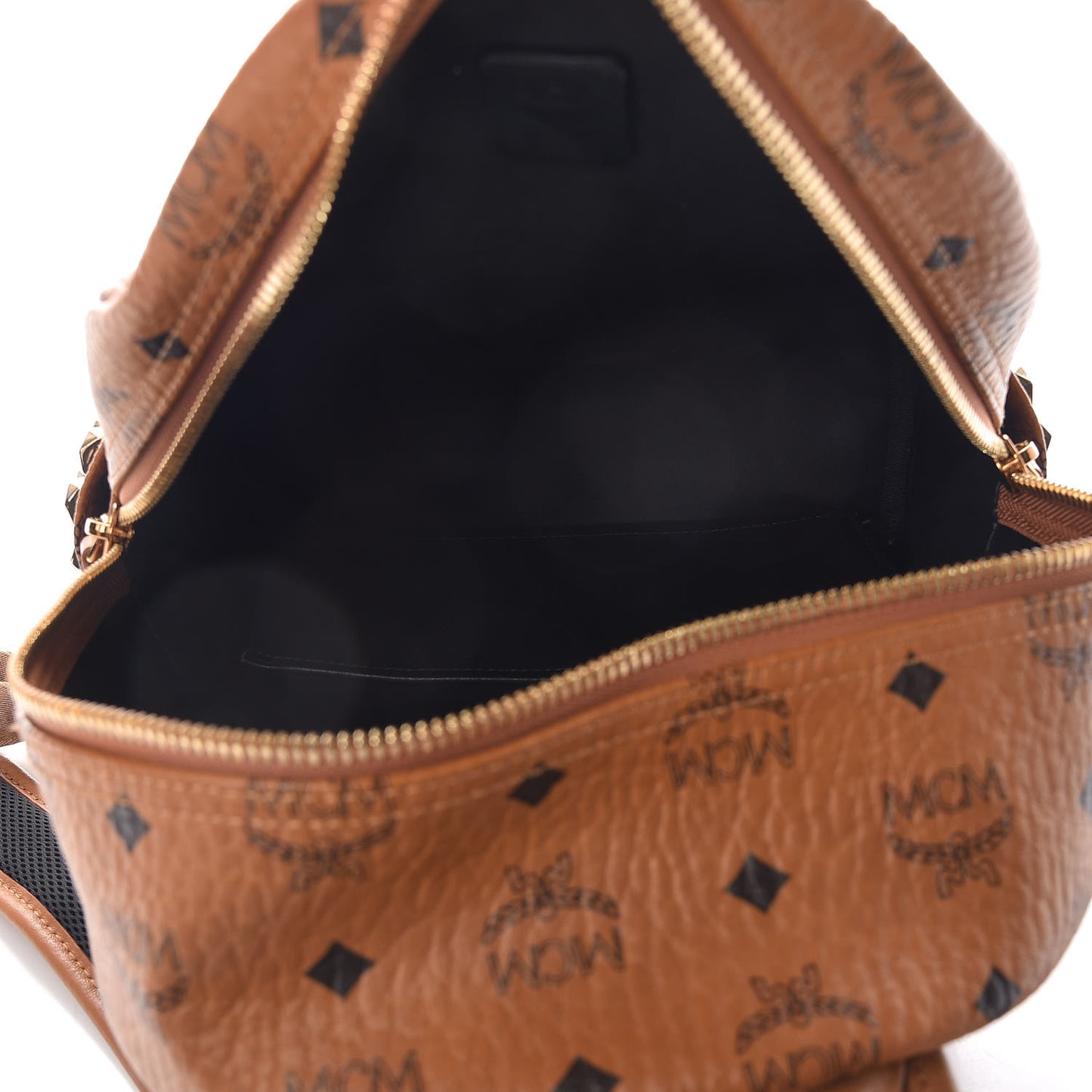 Visetos Small Side Stud Stark Backpack Cognac