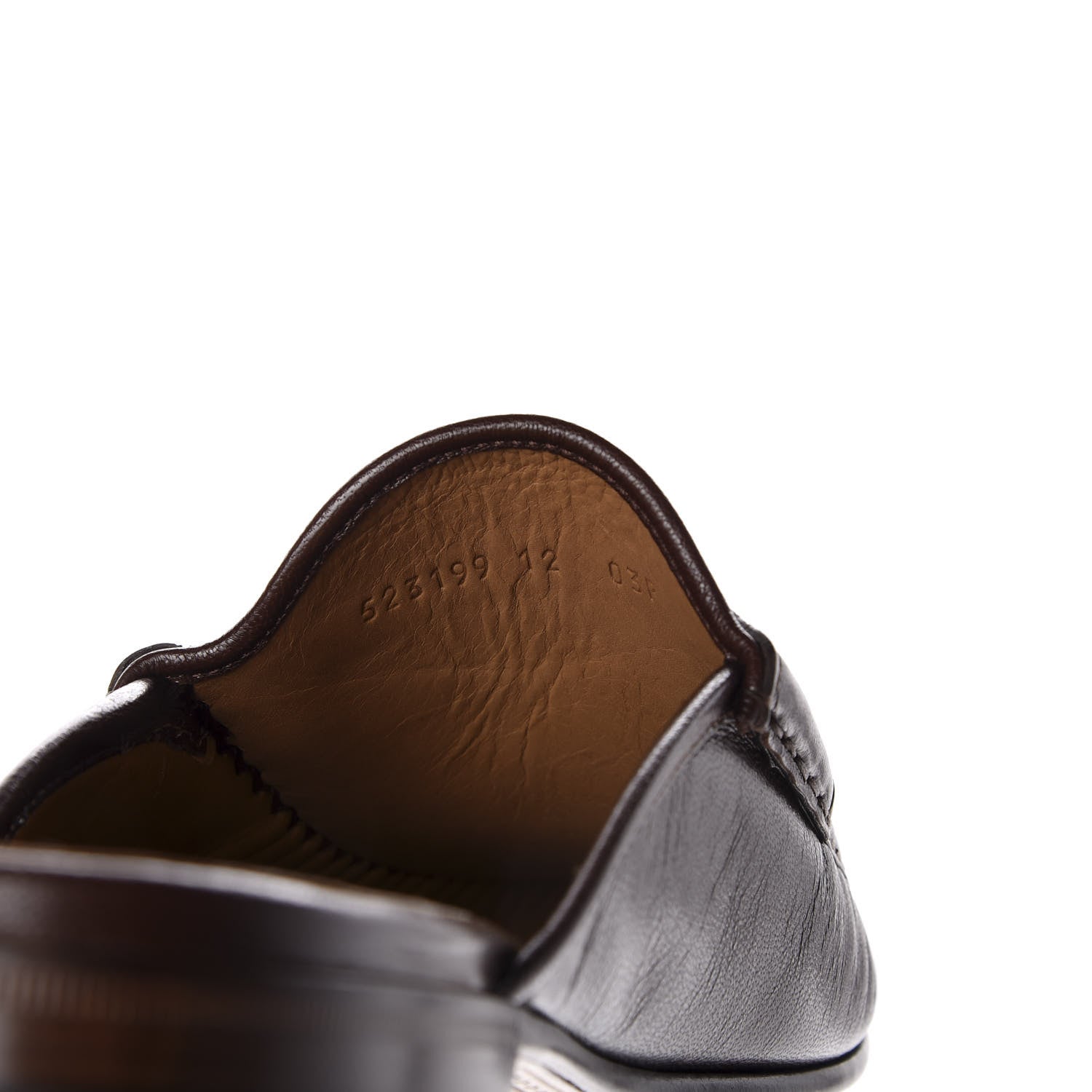 Gucci Goatskin Mens Horsebit Slippers 12 Light Brown 9 of 10