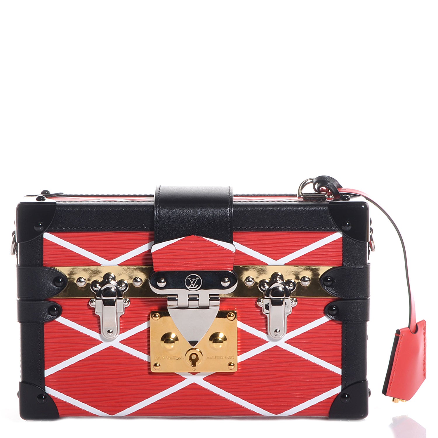 Louis Vuitton Epi Petite Malle Malletage Red 1 of 9